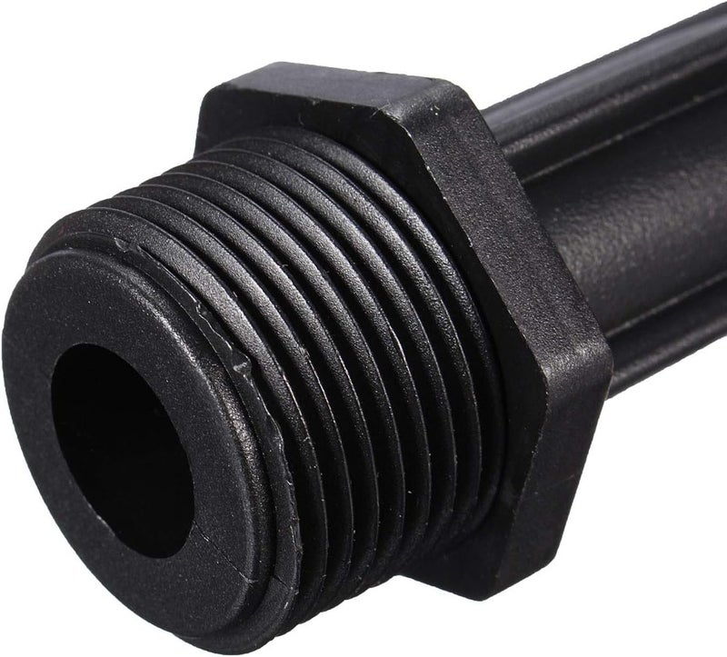 woobles Fertilizer Injector Tube, Irrigation Venturi Fertilizer Injector, 1/2" 3/4\u201d 1\u201d Inch Agriculture Garden Fertilizer Mixer Injector Agriculture Tool Plastic Black(1 inch) - Image 3